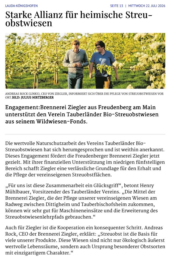 Fränkische Nachrichten, 22.07.2026